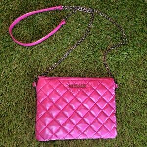 MZ Wallace Pink "Ruby" Quilted Crossbody Bag